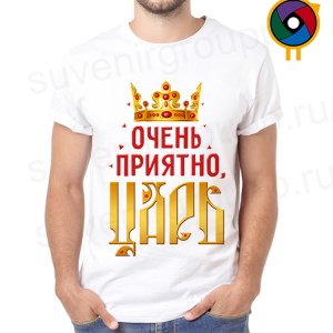 Футболка  Очень приятно, царь