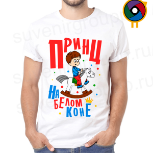 Футболка  Принц на белом коне