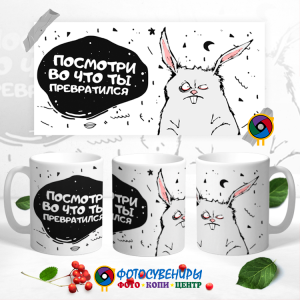 Кружка "Посмотри во что ты превратился"