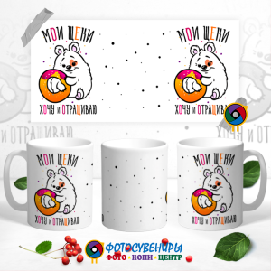 Кружка "Мои щёки хочу и отращиваю"